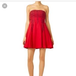 Brand new Marchesa Notte strapless skater dress